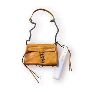 Rebecca Minkoff Leather Crossbody‎ Bag Camel Tan Chain